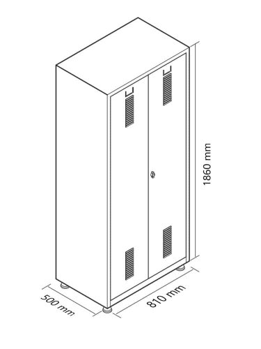 Úklidová skříň svařovaná - CS7109