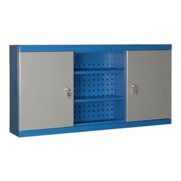 Závesná kovová skrinka na náradie uzamykateľná