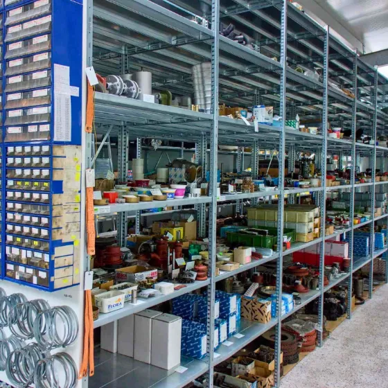 Regál VARIMO | 2000x850x600 mm, 6 políc | nosnosť police 150 kg | kovový, zinkovaný, bezskrutkový