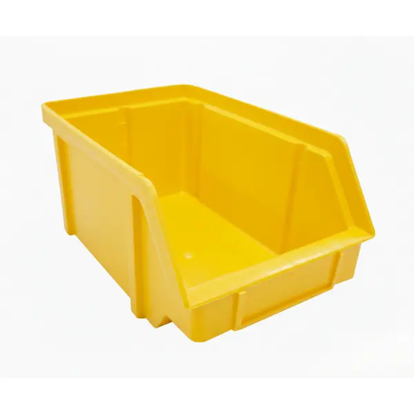 Stohovatelný plastový box zkosený (žlutý)