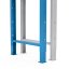 Výškovo nastaviteľná noha k stolu - kovová (1 ks) | 670 x 800 - 1170 mm - Farba: modrá RAL 5015