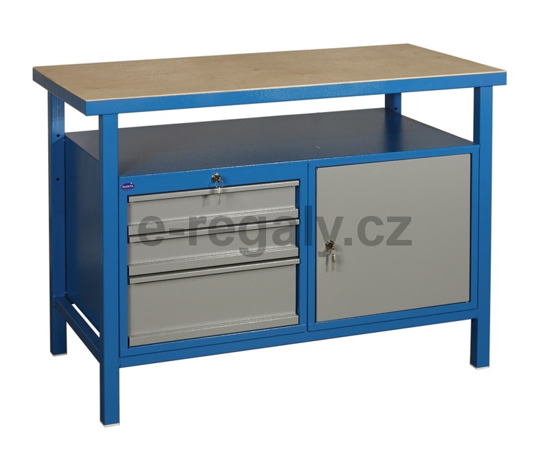 Dielenský stôl zváraný - GS170 | 850x1200x600 mm | 3+3 zásuvky Dielenský stôl zváraný - GS170 | 850x1200x600 mm | 3+3 zásuvky