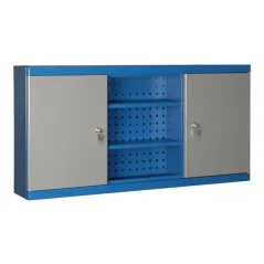 Závěsná kovová skříňka na nářadí uzamykatelná