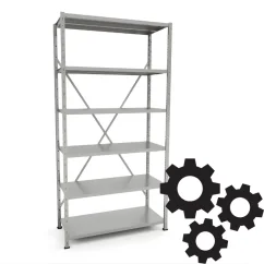 Kovový policový regál VARIMO - základní pole Kovový policový regál VARIMO - základní pole