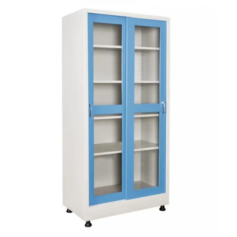 Kovová zváraná skriňa s presklenými posuvnými dverami