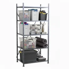 Kovový policový regál VARIMO do skladu, archivu, dílny i domácnosti