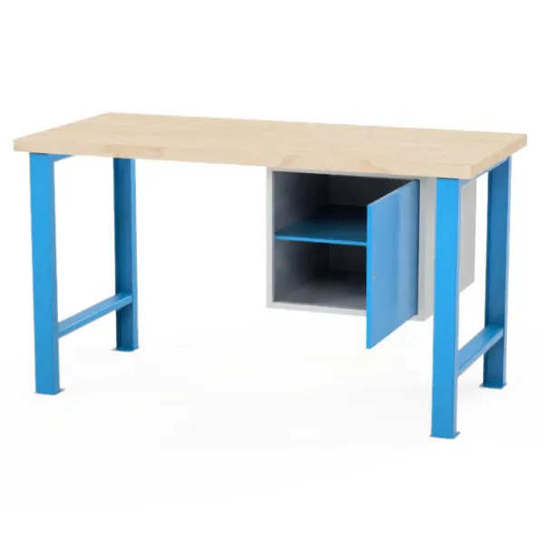 Dielenský stôl AXTOR E102 - dĺžka 1500 mm | modrá podnož