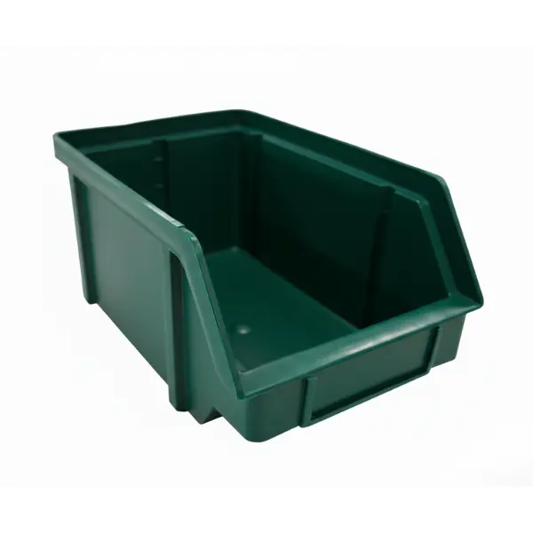 Stohovatelný plastový box zkosený (zelený)