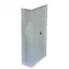 Univerzálna kovová skriňa s krídlovými dverami vhodná do dielne alebo kancelárie (sivá)