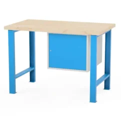 Dílenský stůl AXTOR E102 - délka 1200 mm | modrá podnož