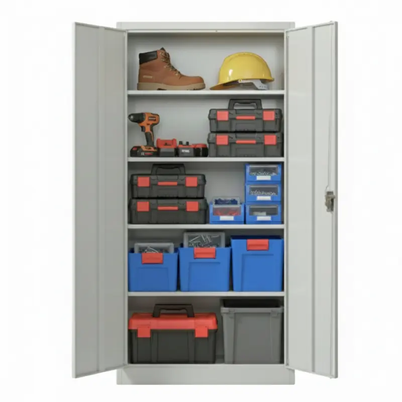 Kovová zváraná skriňa - policová uzamykateľná - do dielne aj kancelárie