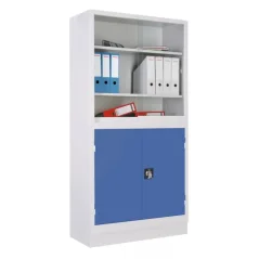 Kombinovaná kovová policová skriňa zváraná (modrá) Kombinovaná kovová policová skriňa zváraná (modrá)