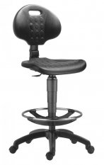 Priemyselná stolička vysoká s opierkou pre nohy - RD 268