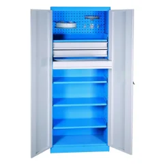 Dielenská kovová skriňa policová so zásuvkami