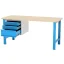 Dílenský stůl AXTOR E104 - délka 1750 mm | modrá podnož