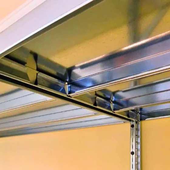 Regál VARIMO | 2000x850x600 mm, 6 políc | nosnosť police 150 kg | kovový, zinkovaný, bezskrutkový