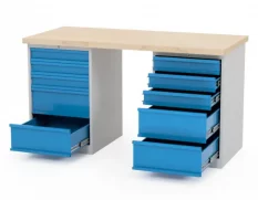 Dielenský stôl AXTOR E107 s dvoma zásuvkovými kontajnermi