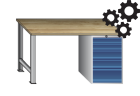 Dílenské stoly AXTOR - konfigurátor