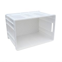 Univerzální plastová bedna (eurobox) 6441A - bílá Univerzální plastová bedna (eurobox) 6441A - bílá