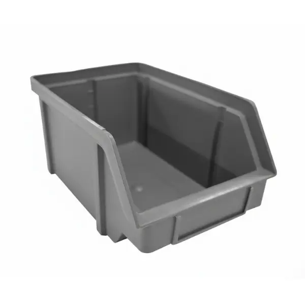 Stohovatelný plastový box zkosený (šedý)