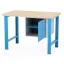 Dílenský stůl AXTOR E102 - délka 1200 mm | modrá podnož