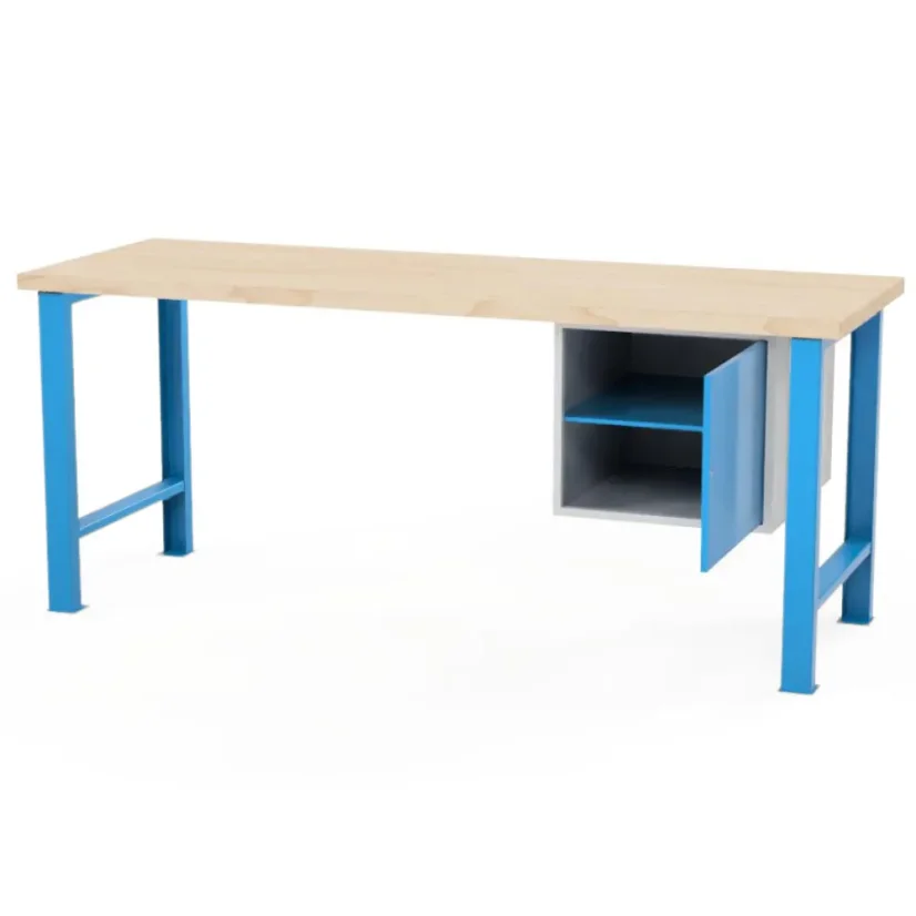 Dielenský stôl AXTOR E102 - dĺžka 2000 mm | modrá podnož