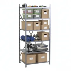 Kovový policový regál VARIMO (6 polic) - do skladu, dílny, sklepa