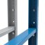 Výškovo nastaviteľná noha k stolu - kovová (1 ks) | 670 x 800 - 1170 mm - Farba: modrá RAL 5015