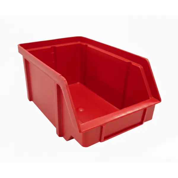 Stohovatelný plastový box zkosený (červený)