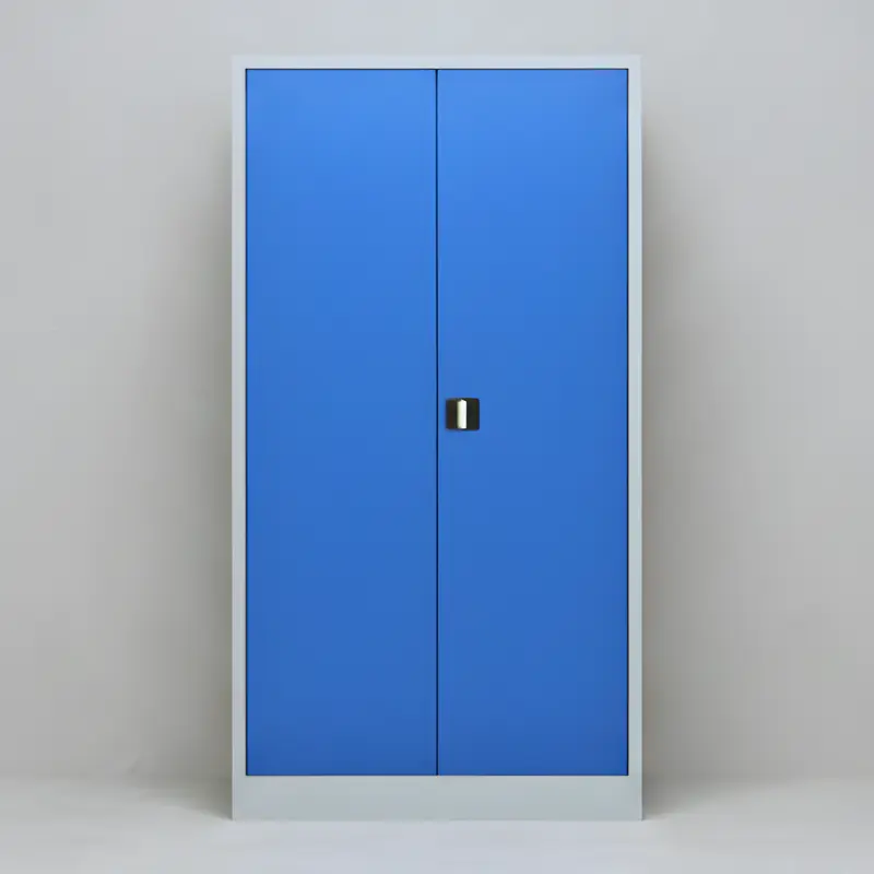 Univerzálna kovová zváraná skriňa - na dokumenty aj náradie (modrá)