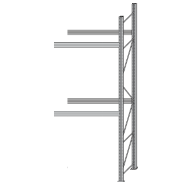 Paletový regál BI-BLOC - přídavný pro napojení na stávající sestavu