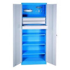 Dielenská kovová skriňa policová so zásuvkami