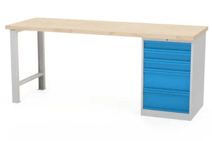 Dielenský stôl AXTOR E105 s veľkým zásuvkovým kontajnerom