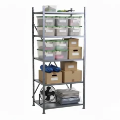 Kovový policový regál VARIMO (5 polic) - do skladu, dílny, sklepa