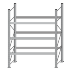 Paletový regál BI-BLOC - šířka 2700 mm, výška 3300 mm, 3 ukládací úrovně