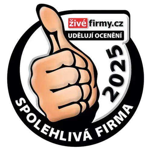 Ocenění Spolehlivá firma 2025 pro E-regaly
